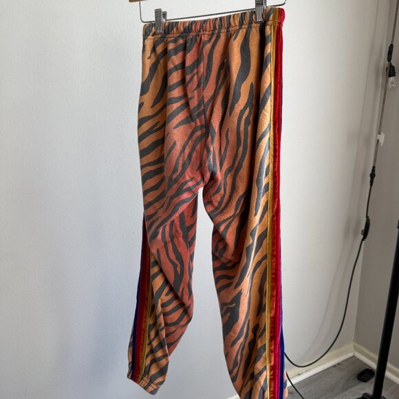 Aviator Nation Classic Velvet Sweatpants Tiger Print Size S - Picture 3 of 4